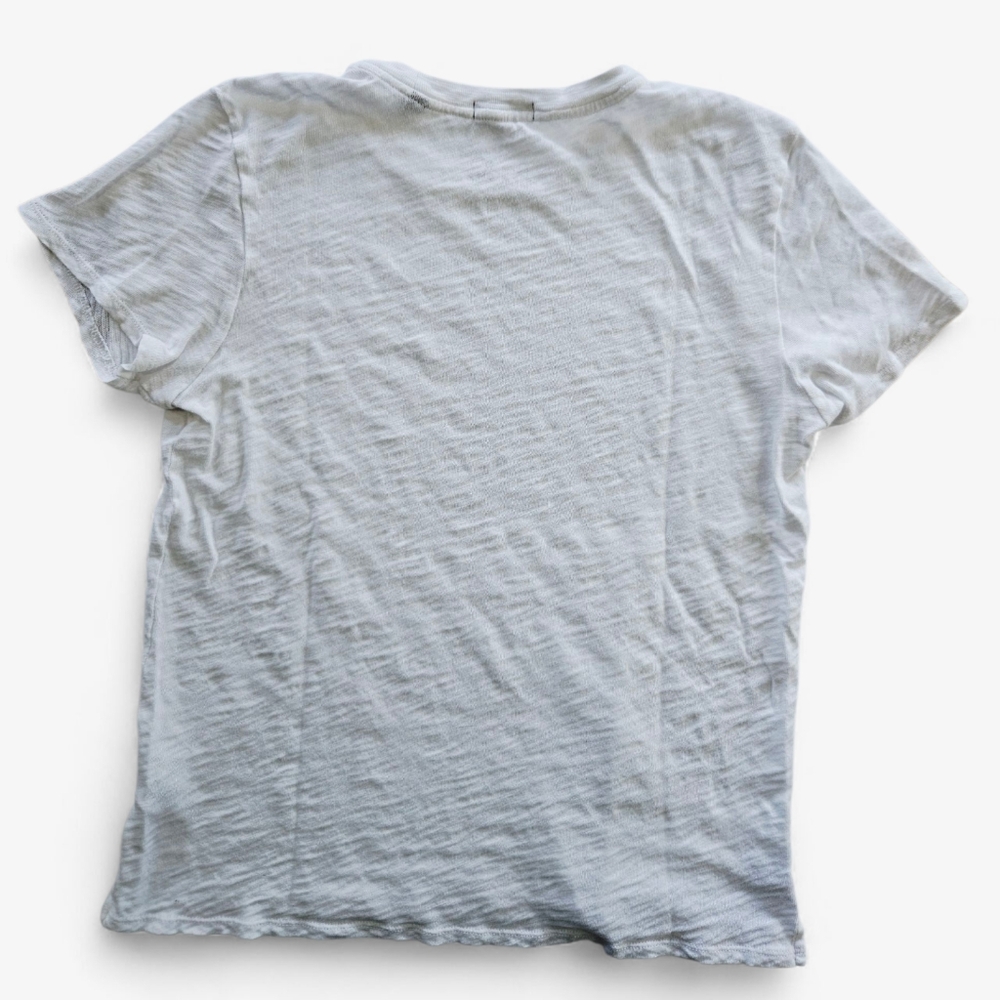 ATM Anthony Thomas Melillo White Heathered Schoolboy Crew Neck Tee T-Shirt M - Picture 8 of 13
